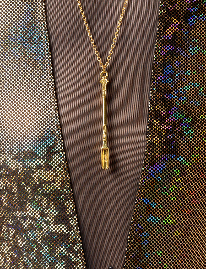 SCUBA STEVE SCOOP NECKLACE - GOLD - Image 3
