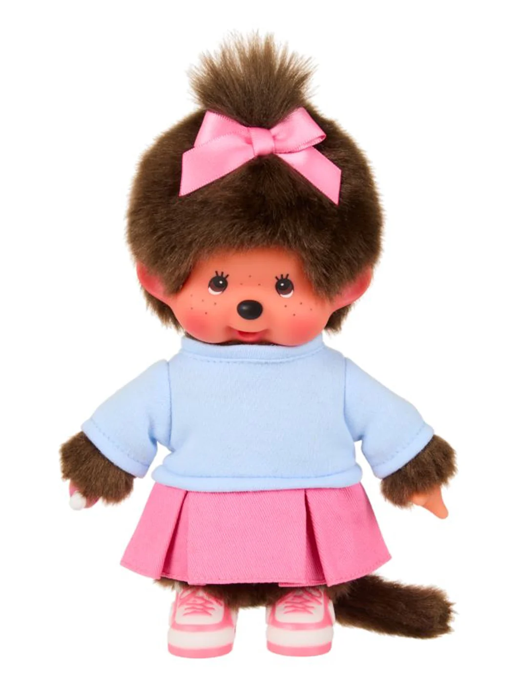 MONCHHICHI GIRL IN SKIRT & SNEAKERS PLUSH DOLL - Image 3