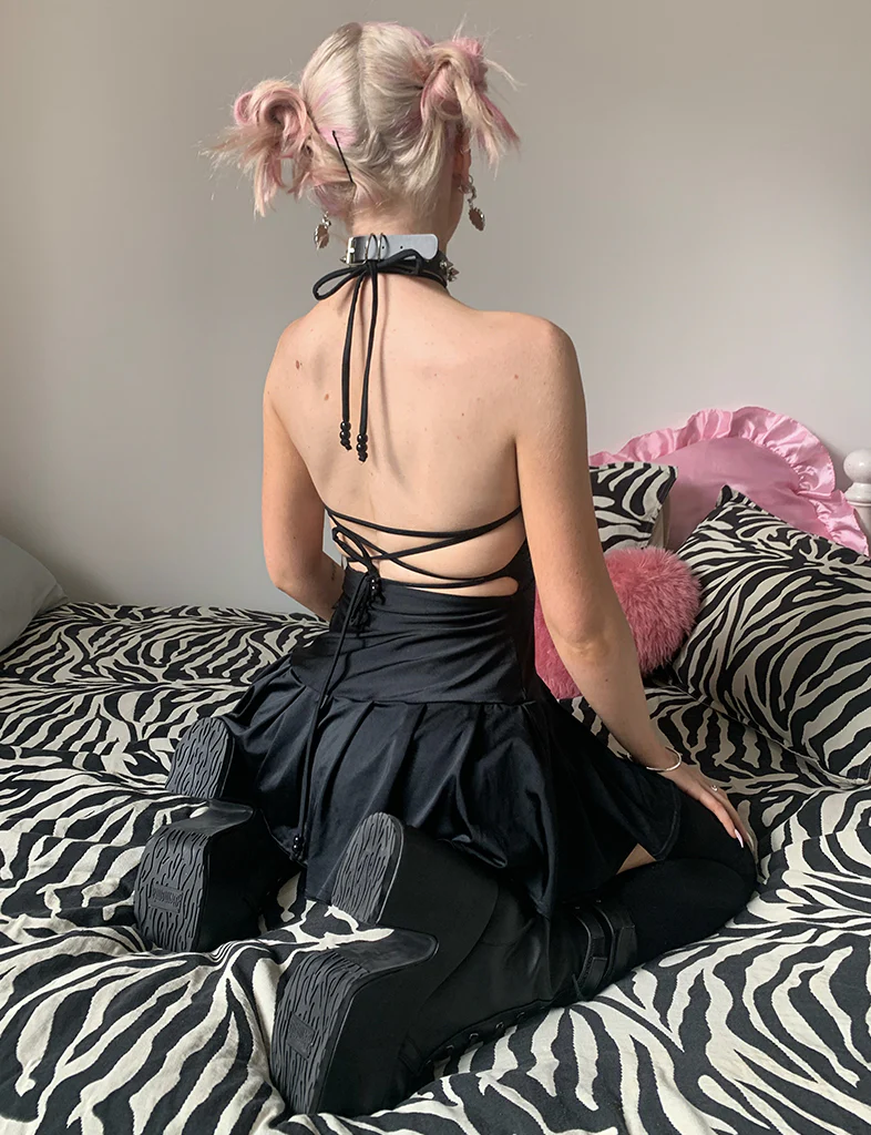SELMA DRESS - JET BLACK - Image 4