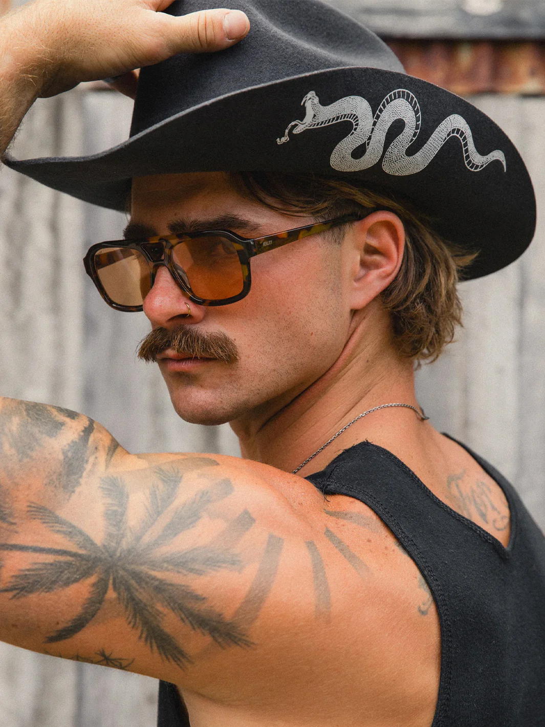 SERPENT COWBOY HAT - CHARCOAL - Image 3