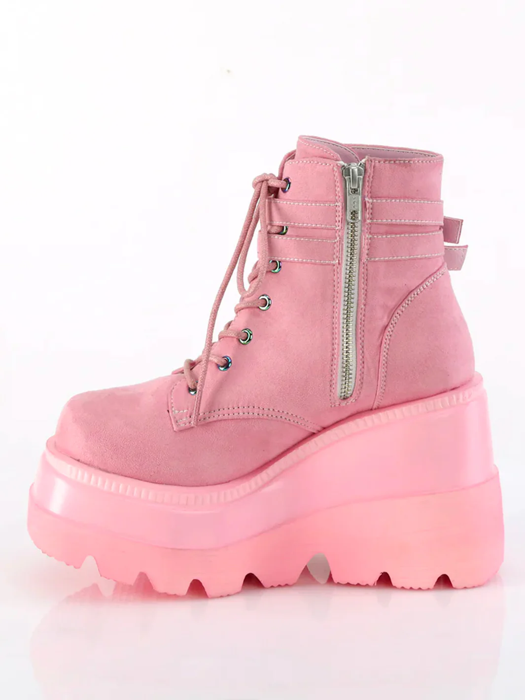 DEMONIA SHAKER 52 - PINK VEGAN SUEDE ✰ PRE ORDER ✰ - Image 3