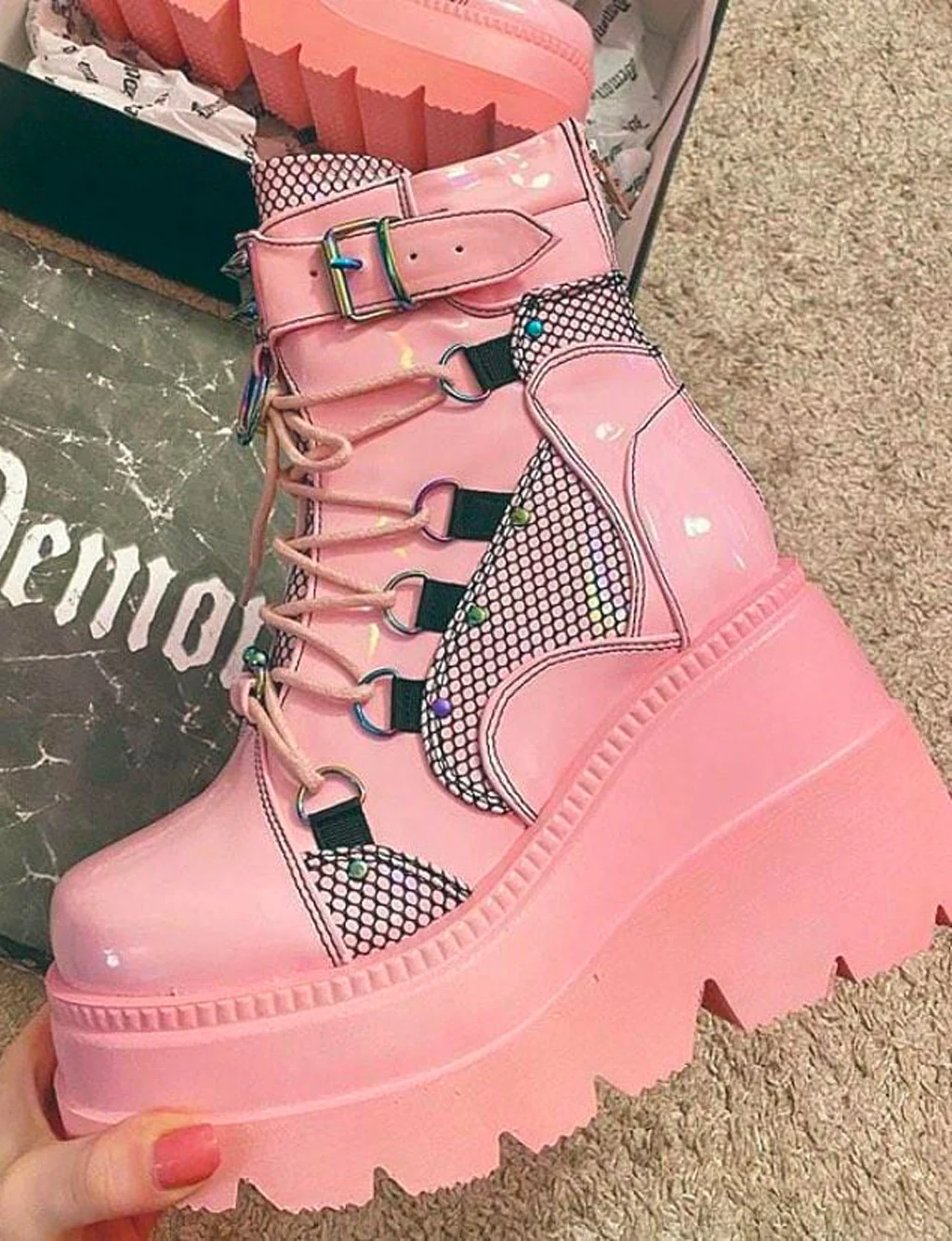 DEMONIA SHAKER 60 BOOTS - PINK - Image 3