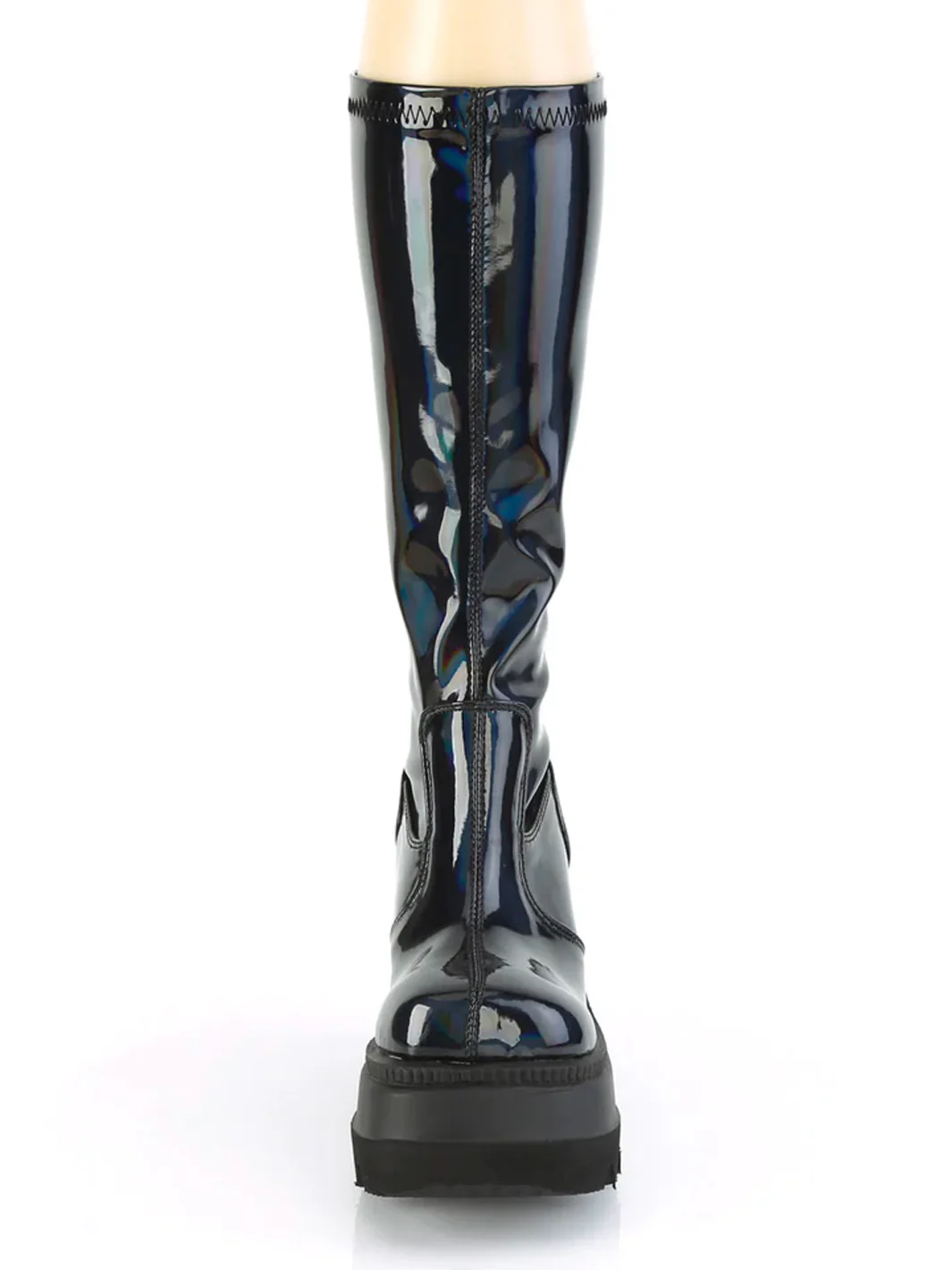 DEMONIA SHAKER 65 BOOTS - PATENT BLACK HOLO - Image 4