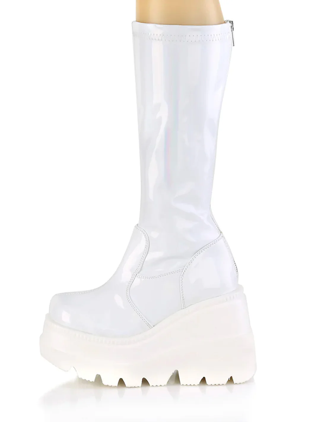 DEMONIA SHAKER 65 BOOTS - PATENT WHITE - Image 6