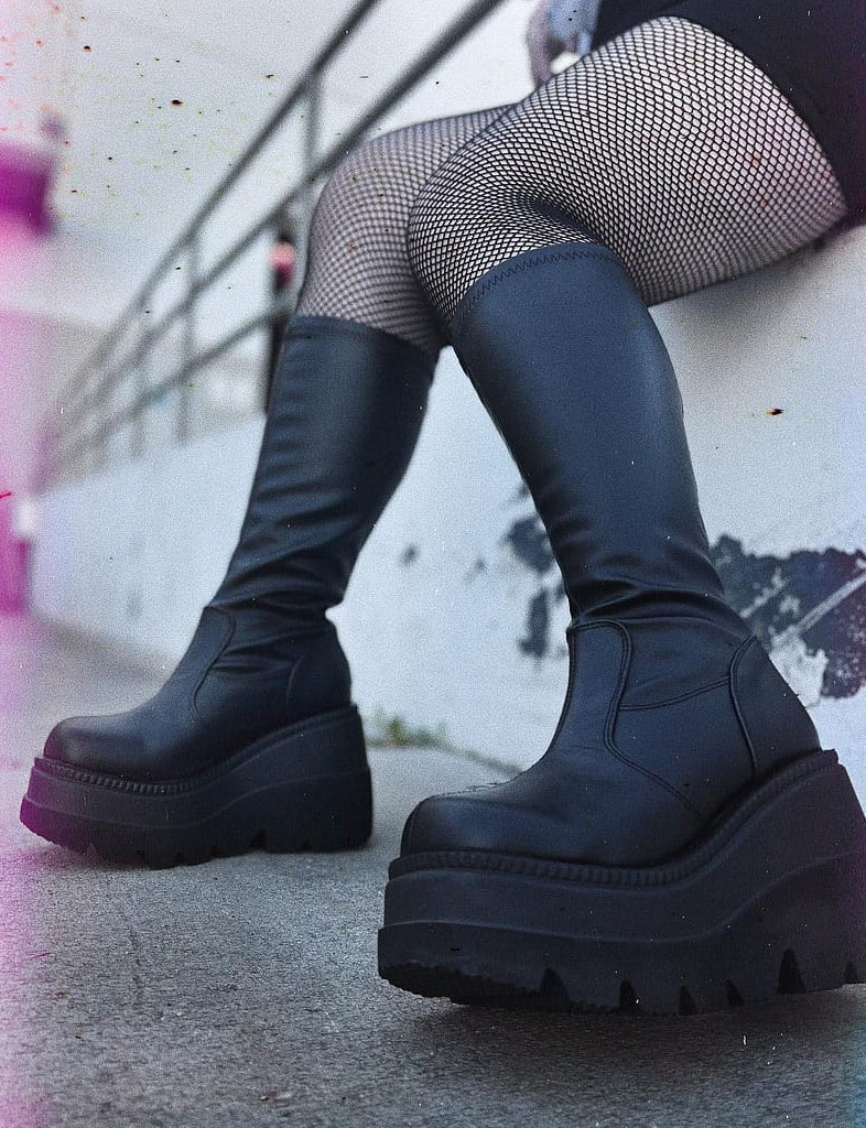DEMONIA SHAKER-65WC BOOTS - WIDE CALF FIT ✰ PRE ORDER ✰ - Image 2