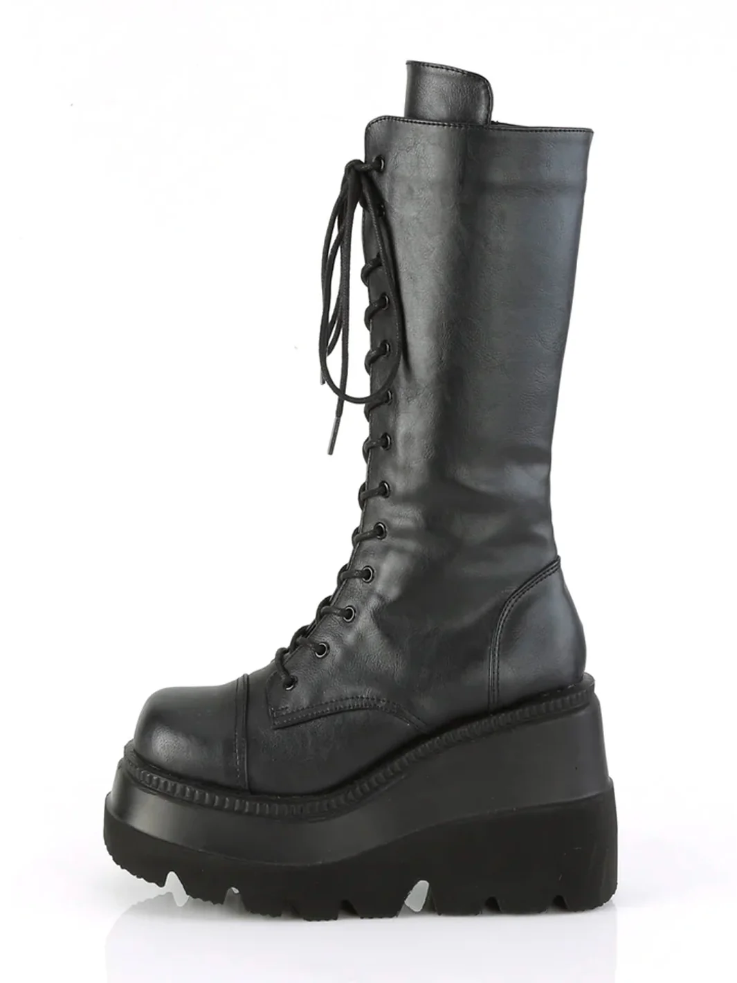 DEMONIA SHAKER-72 BOOTS - BLACK VEGAN LEATHER ✰ PRE ORDER ✰ - Image 4