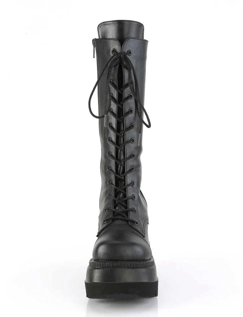 DEMONIA SHAKER 72 BOOTS - BLACK VEGAN LEATHER - Image 4