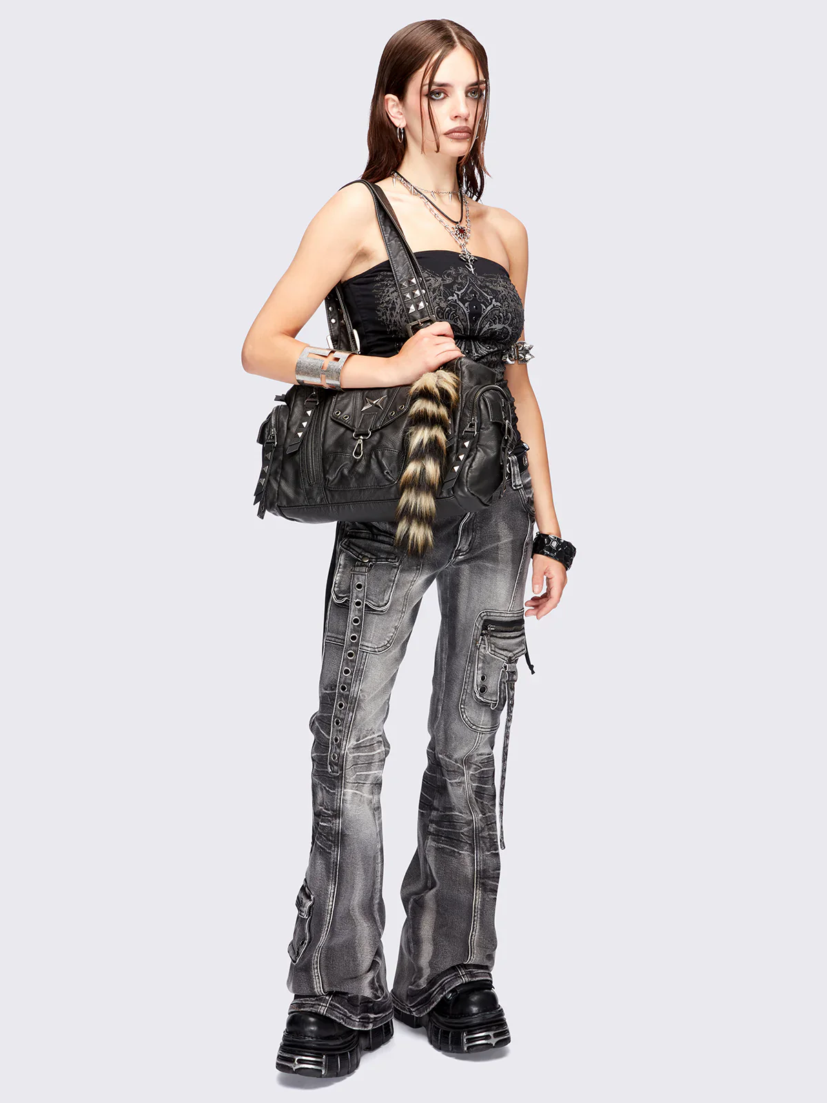 SHARP VEGAN SHOULDER BAG - Image 2