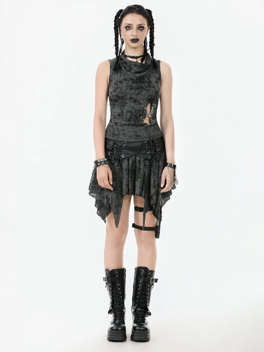 SHATTERED BUTTERFLY MINI SKIRT - Image 4
