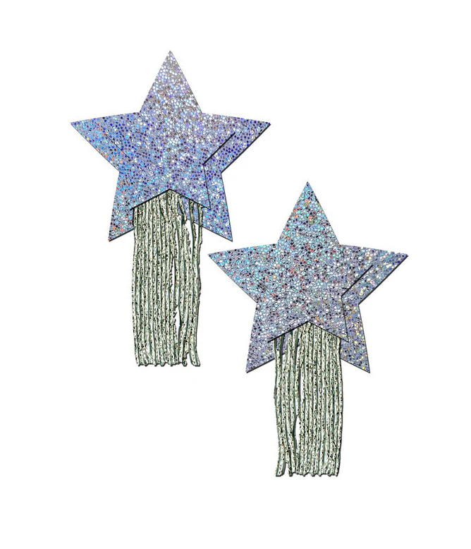 SILVER TASSEL NIPPLE PASTIES