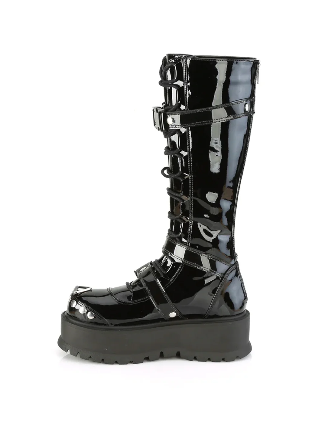 DEMONIA SLACKER-260 - BLACK PATENT ✰ PRE ORDER ✰ - Image 4
