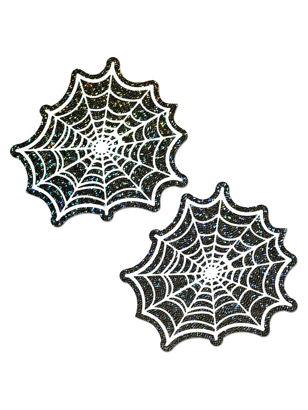 SPOOKY COBWEB NIPPLE PASTIES - GLOW IN THE DARK