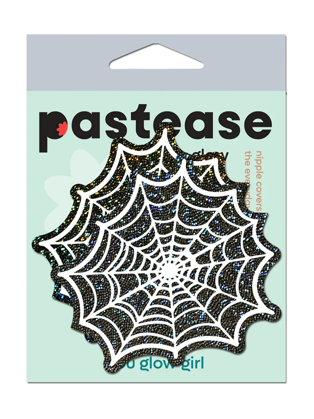 SPOOKY COBWEB NIPPLE PASTIES - GLOW IN THE DARK - Image 3