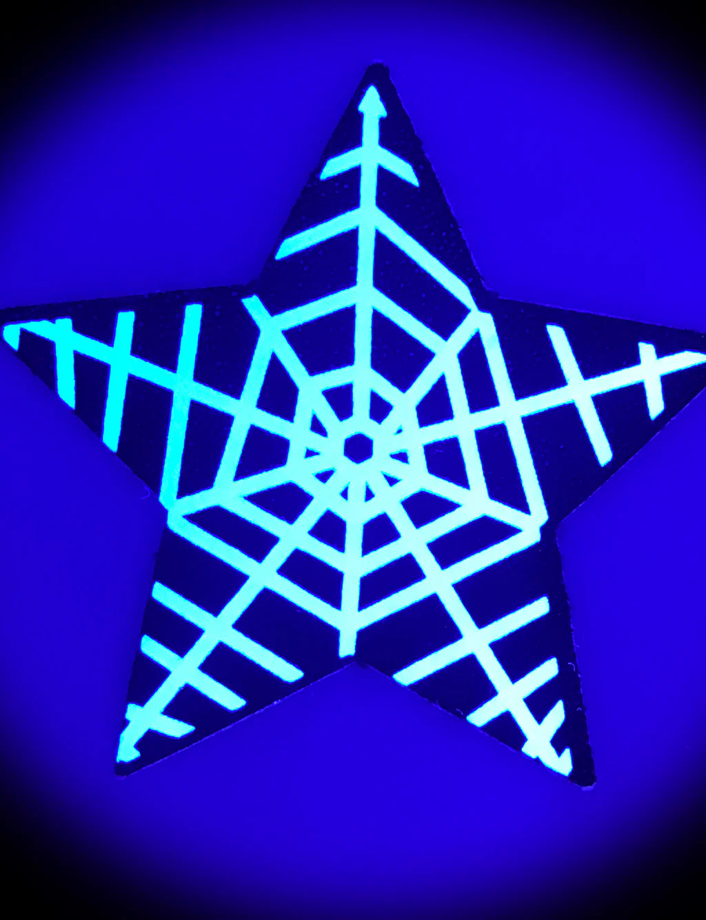 SPOOKY STAR NIPPLE PASTIES - GLOW IN THE DARK - Image 2