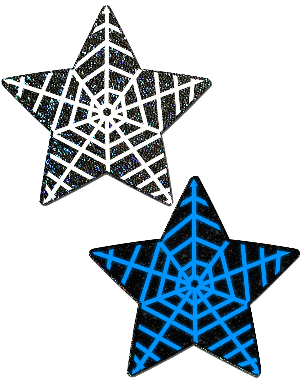 SPOOKY STAR NIPPLE PASTIES - GLOW IN THE DARK - Image 3