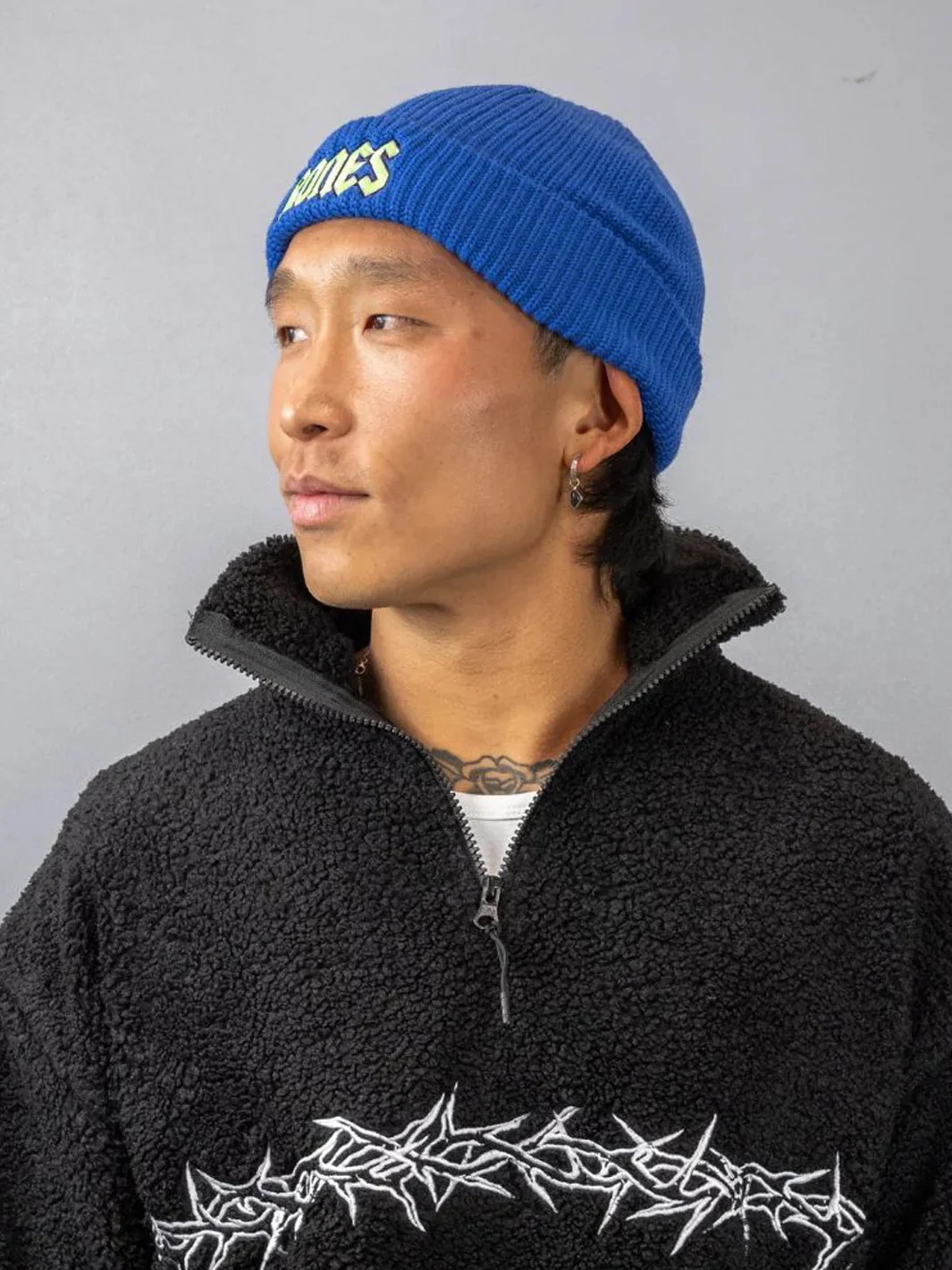 SQUEALER RIB BEANIE - ROYAL BLUE - Image 6