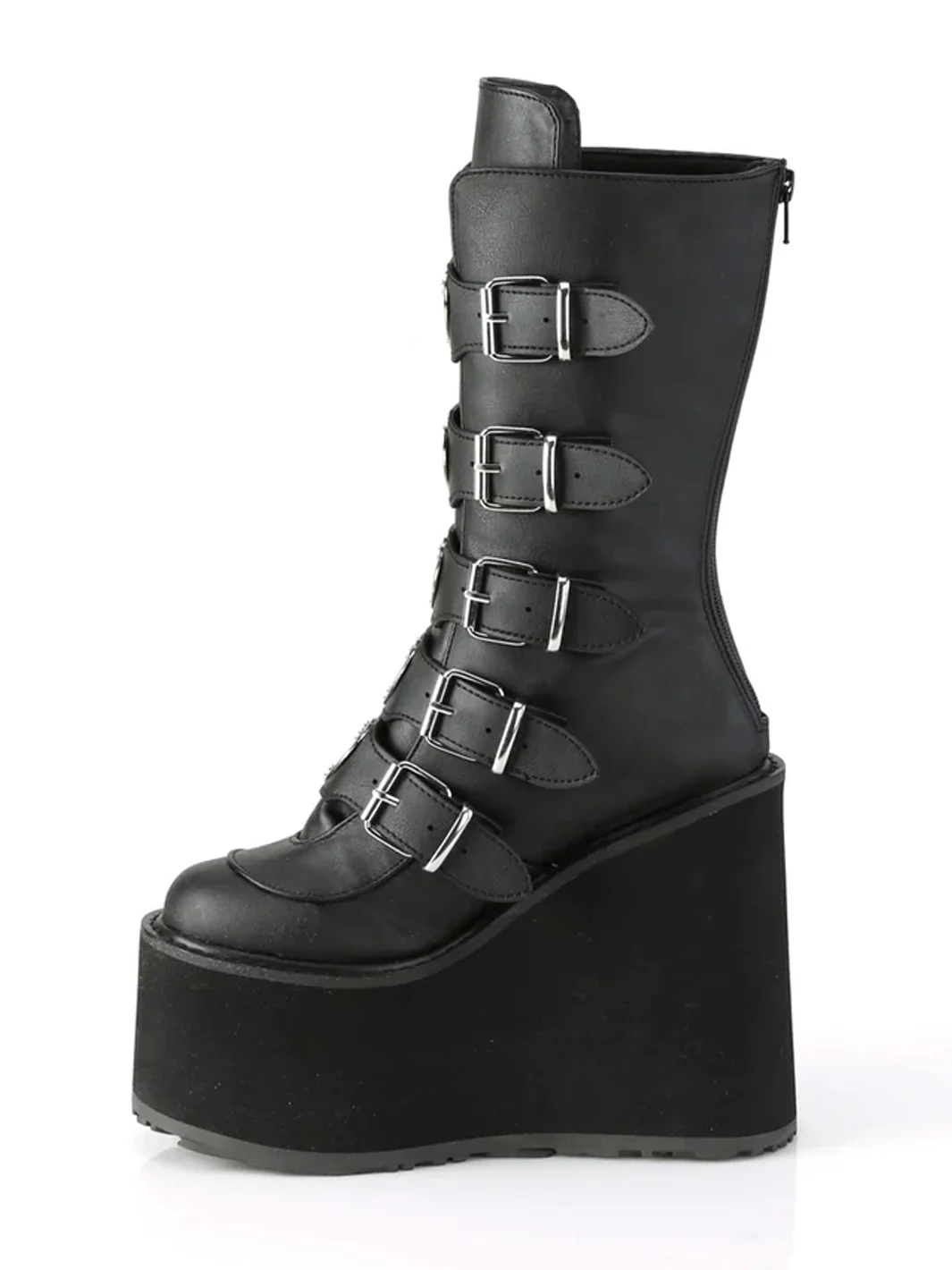 DEMONIA SWING 230 BOOTS - BLACK VEGAN LEATHER - Image 6
