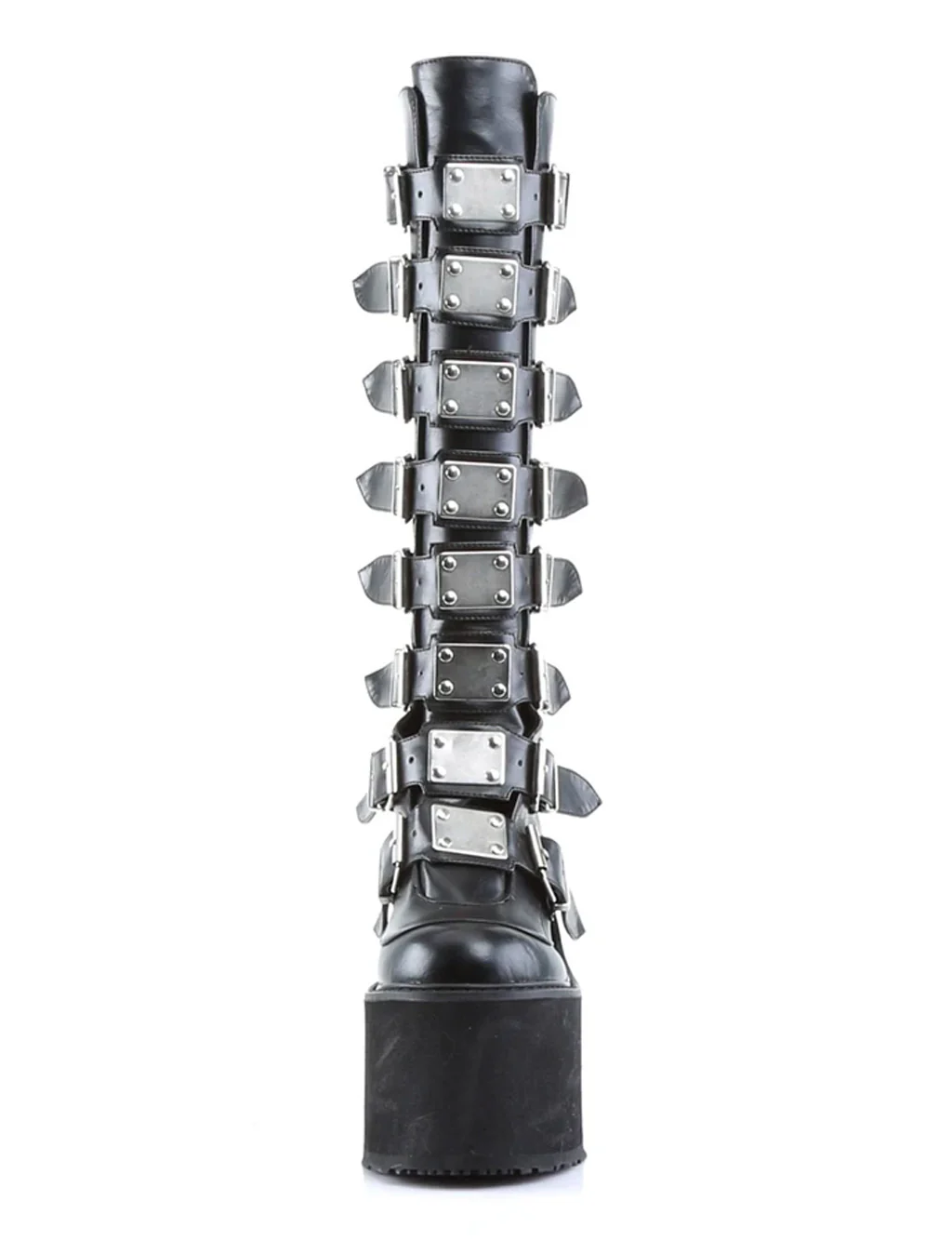 DEMONIA SWING 815 BOOTS - BLACK VEGAN LEATHER - Image 3