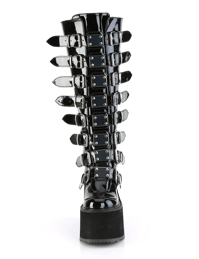 DEMONIA SWING-815WC - BLACK PATENT - WIDE CALF ✰ PRE ORDER ✰ - Image 2