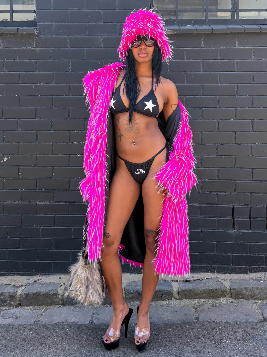 THE SPIKEY FAUX FUR JACKET - PINK ✰ MADE 4 U ✰ - Image 5