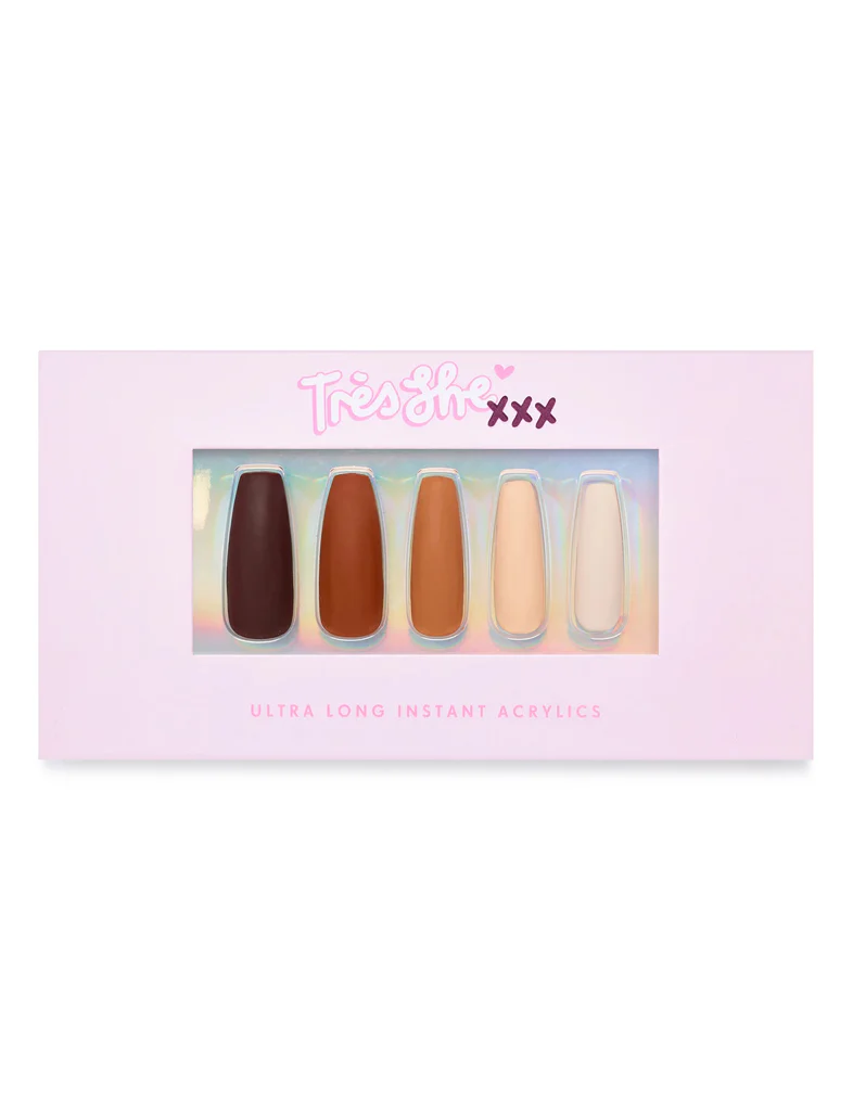 FALSE NAIL SET - CINNAMON DOLL - ULTRA LONG - Image 5