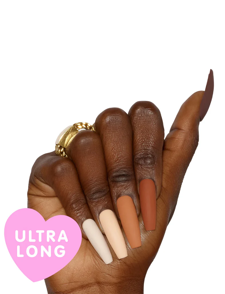 FALSE NAIL SET - CINNAMON DOLL - ULTRA LONG - Image 8