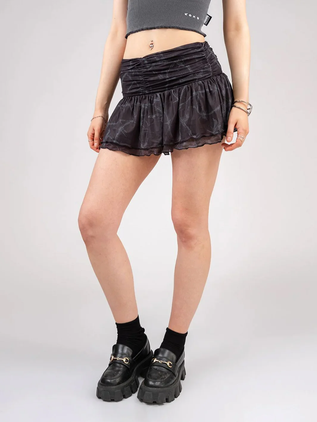 TRESPASS RUFFLE SKIRT - Image 5