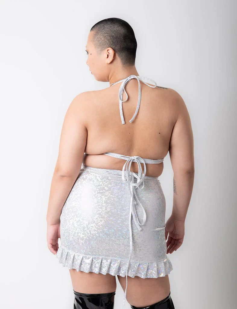 TRIANGLE WRAP TOP - LILAC PIXIE DUST - Image 7