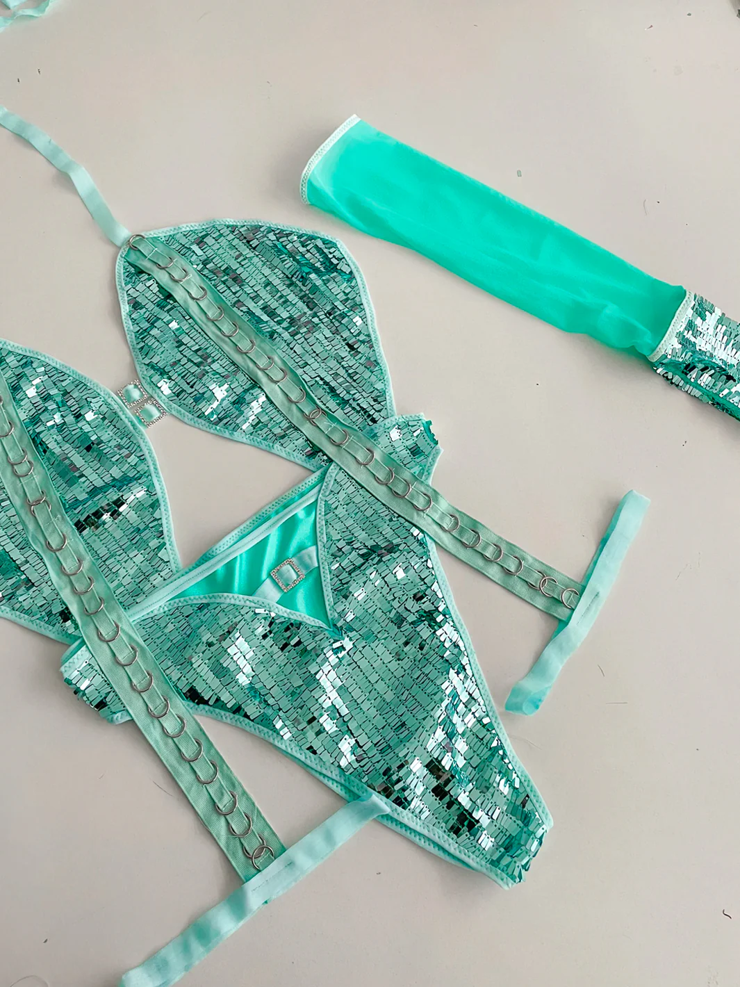 TURQUOISE ASTER BODYSUIT - Image 10
