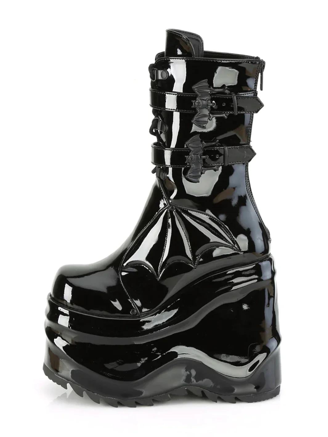 DEMONIA WAVE-150 - BLACK PATENT ✰ PRE ORDER ✰ - Image 3
