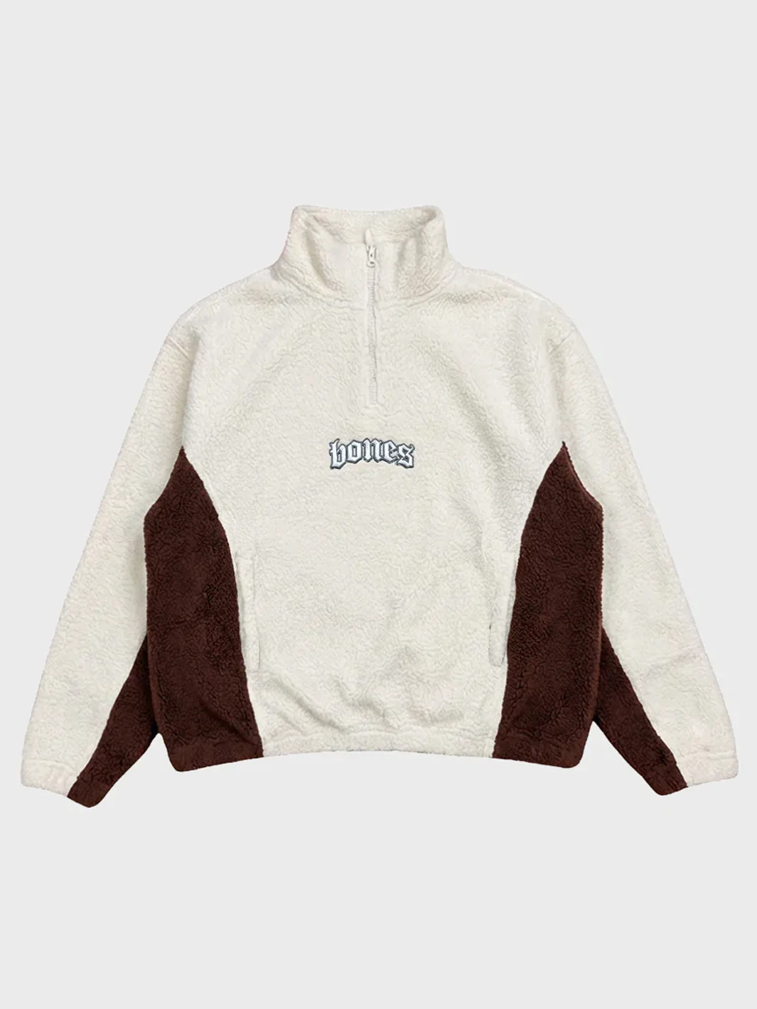 WEBBED COLLAR SHERPA JUMPER - STONE - Image 2
