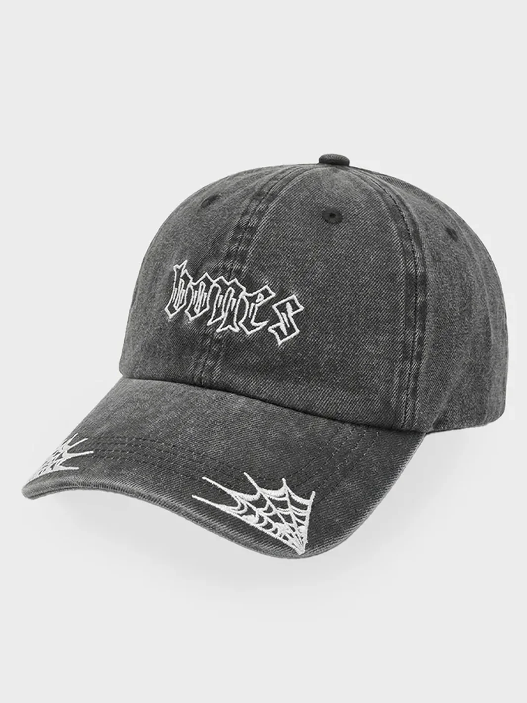 WEBBED STEEZE CAP - WASHED BLACK