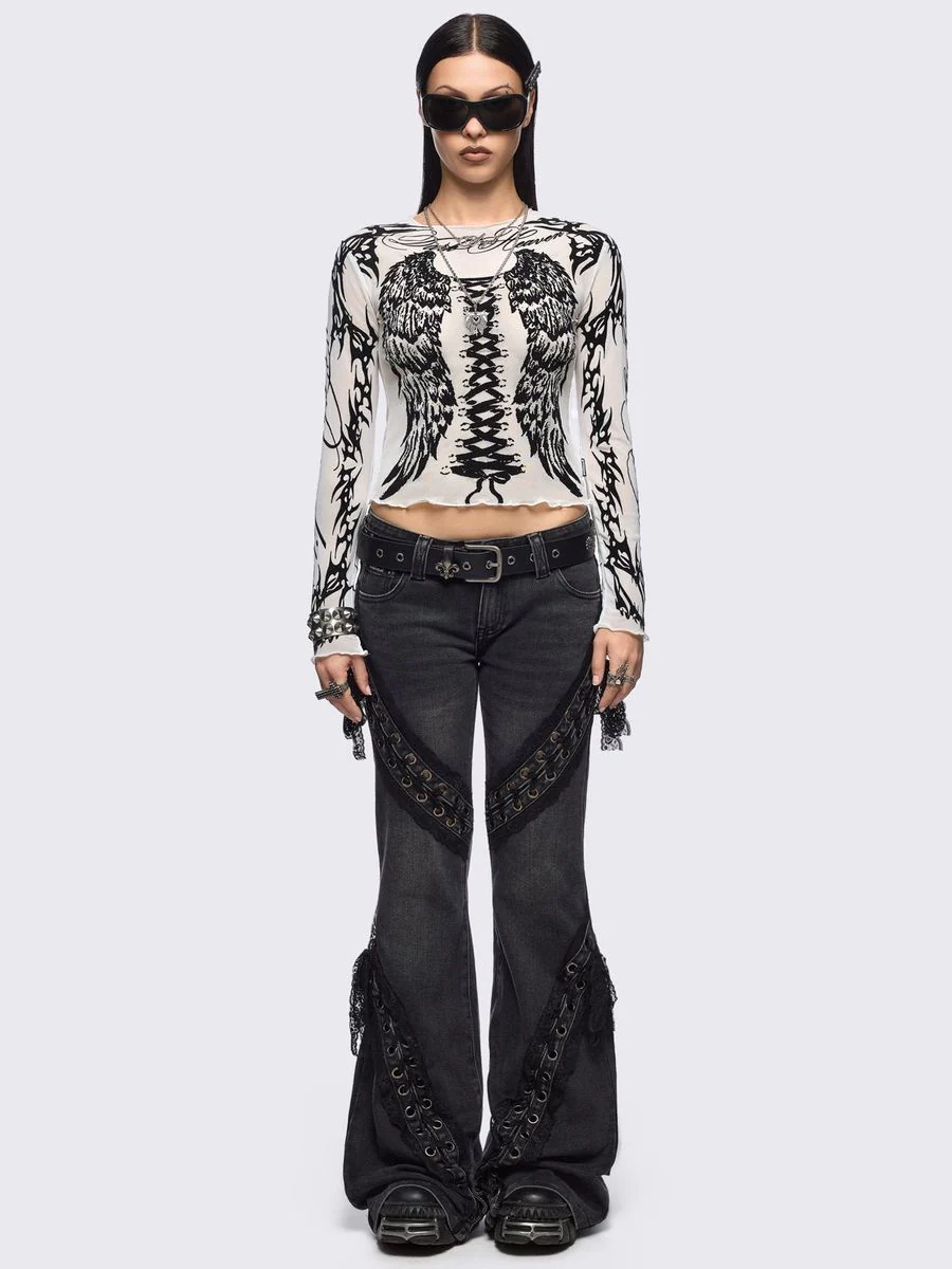 WING IT WHITE MESH TOP - Image 11