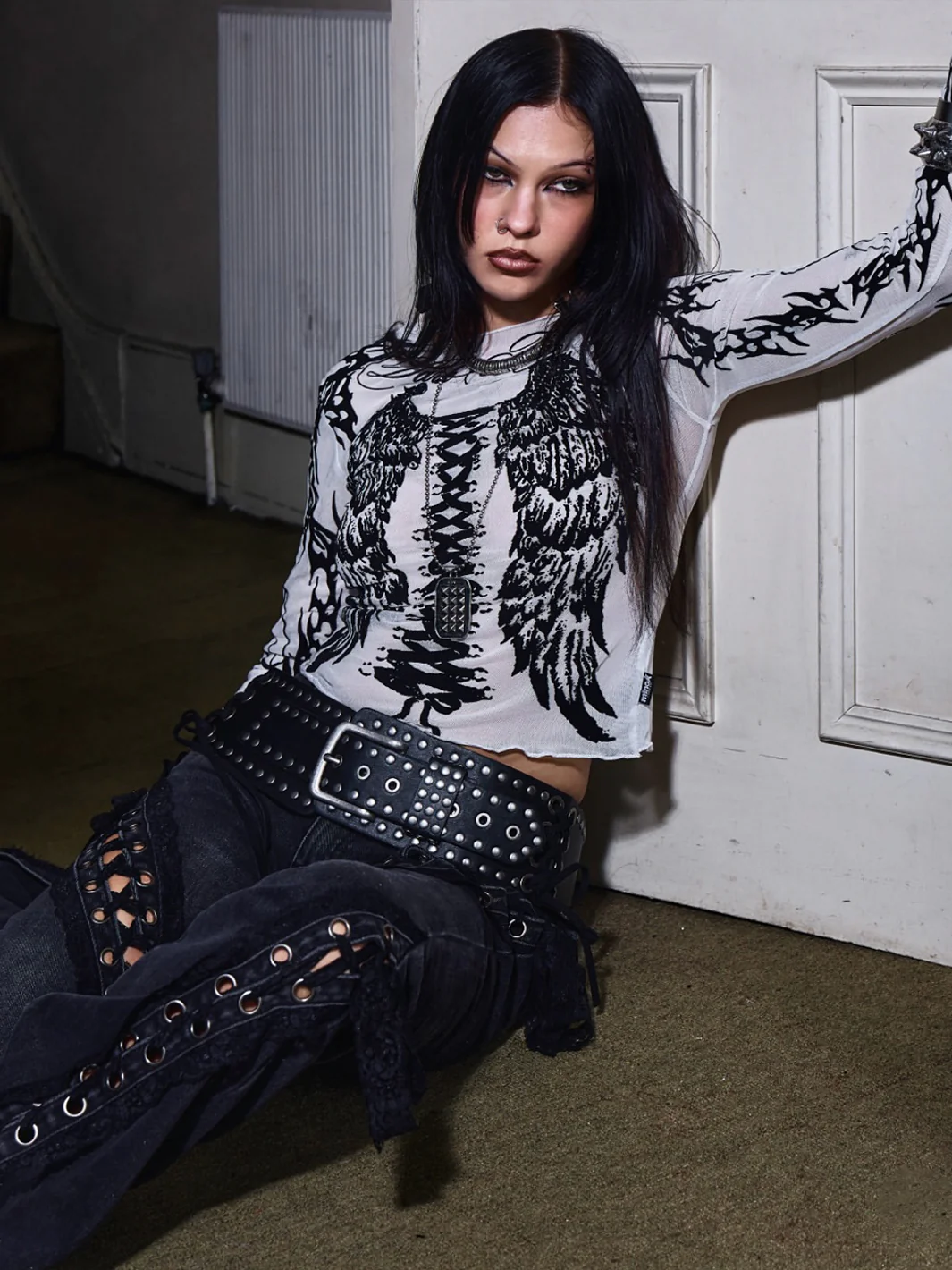 WING IT WHITE MESH TOP - Image 3