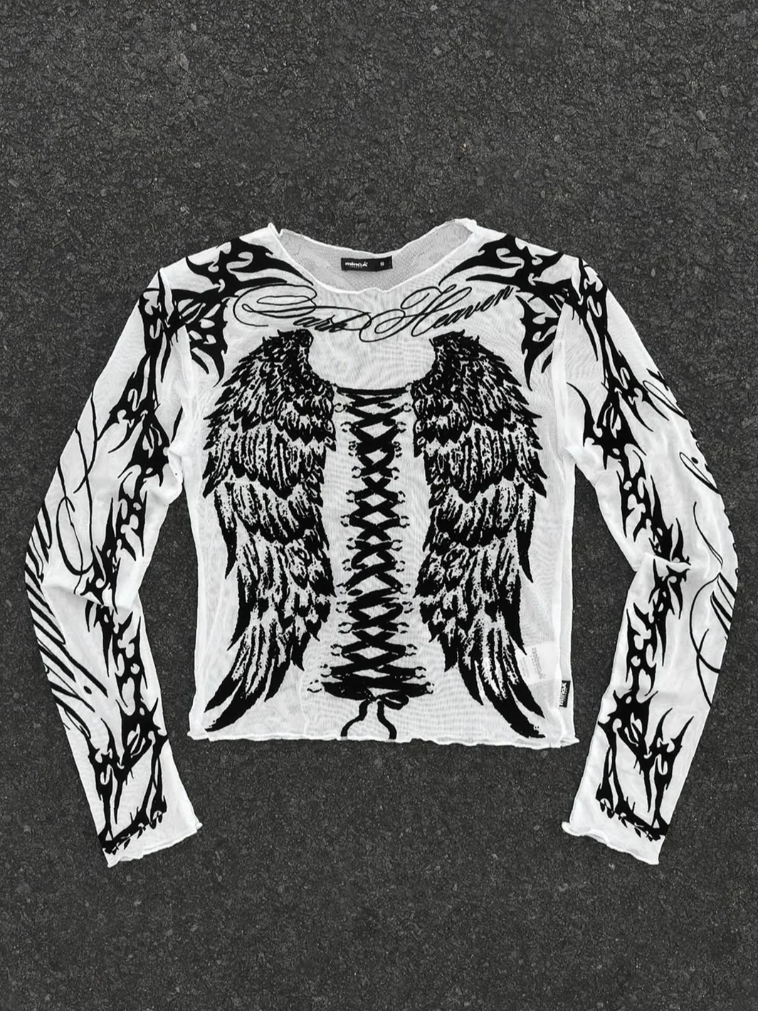 WING IT WHITE MESH TOP - Image 8