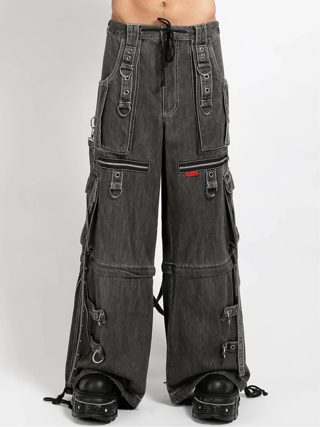 X-STRAP PANT - BLACK LIGHT DENIM - Image 5