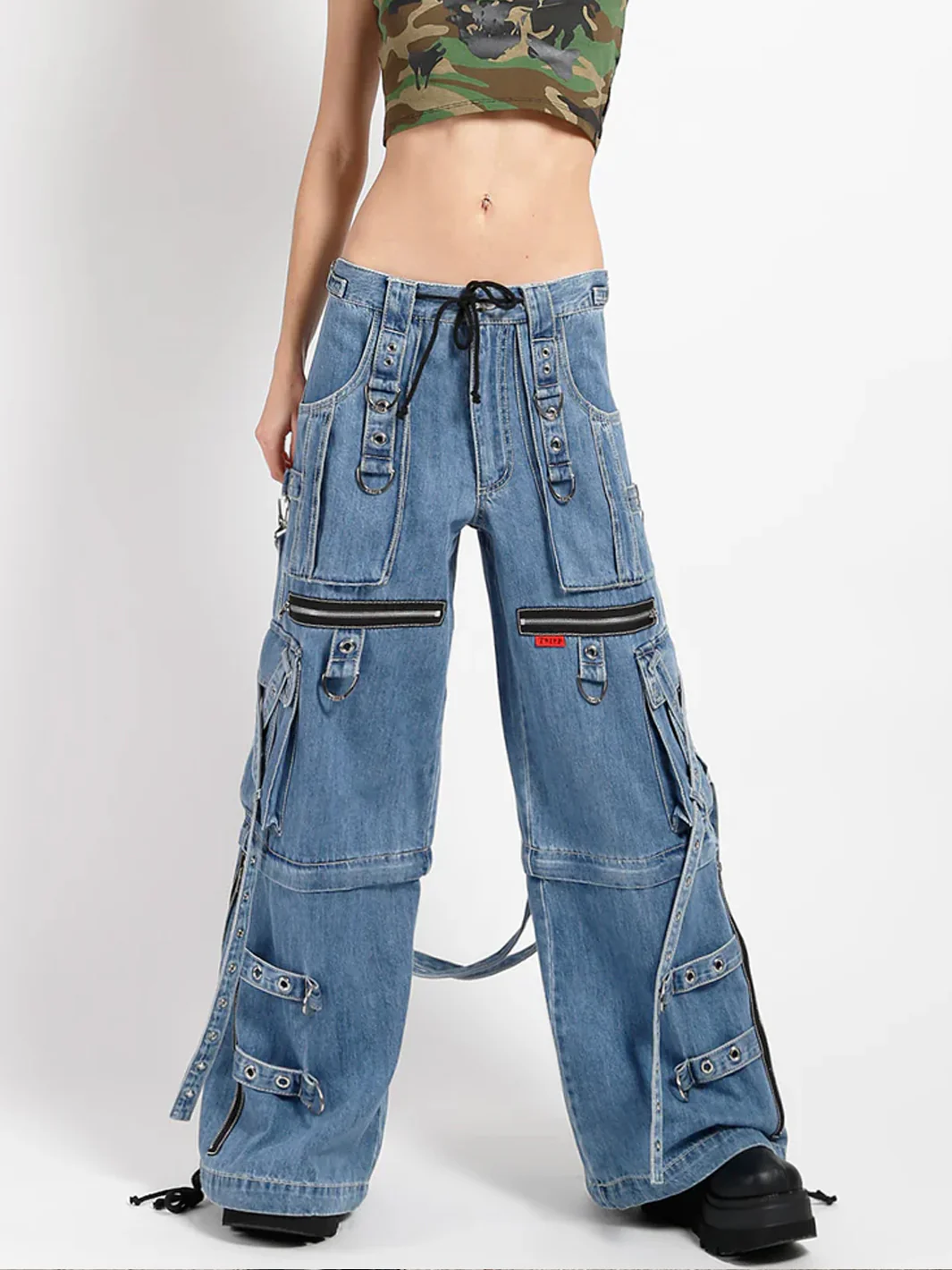 X-STRAP PANT - LIGHT BLUE DENIM - Image 3