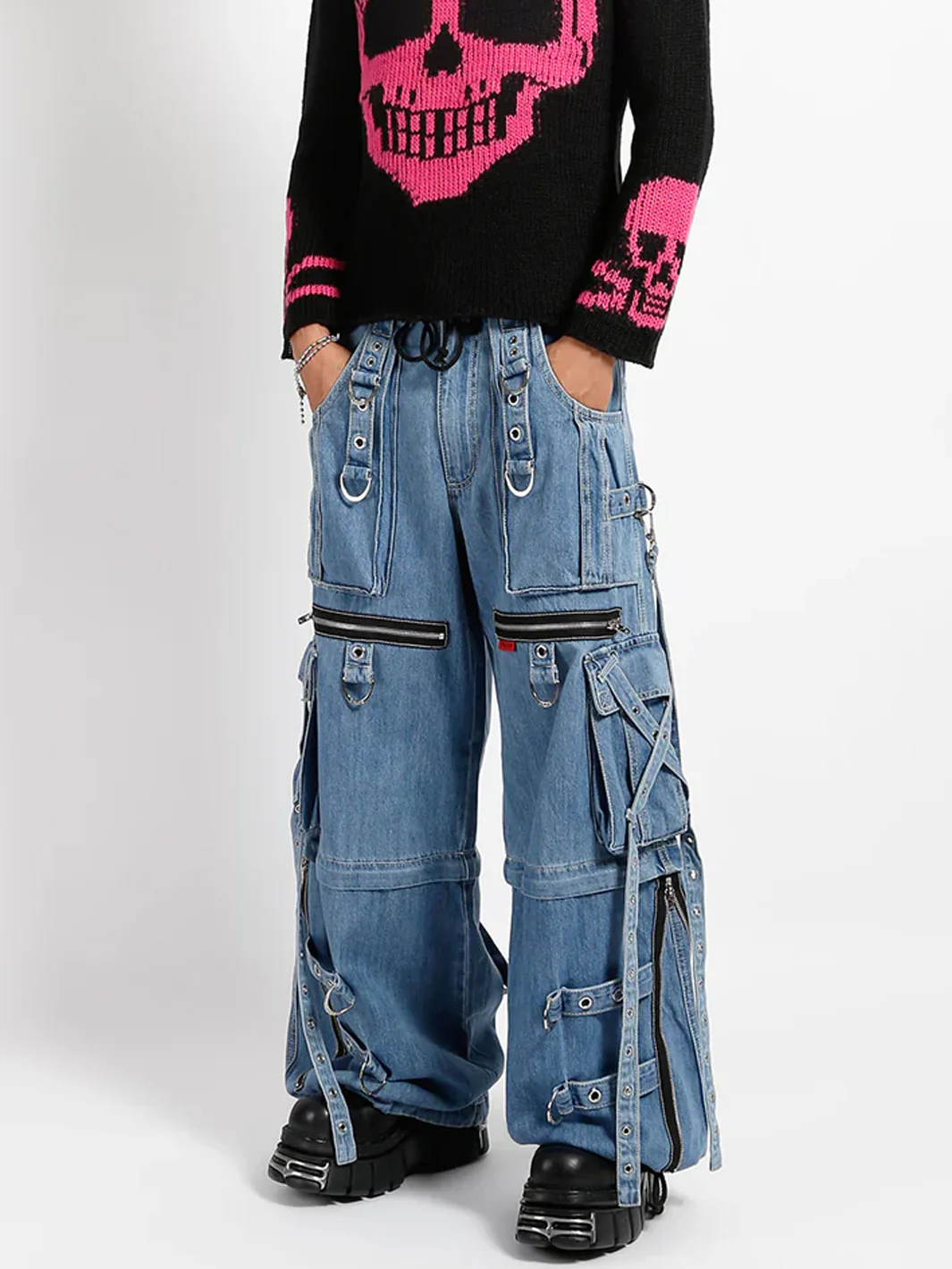 X-STRAP PANT - LIGHT BLUE DENIM - Image 7