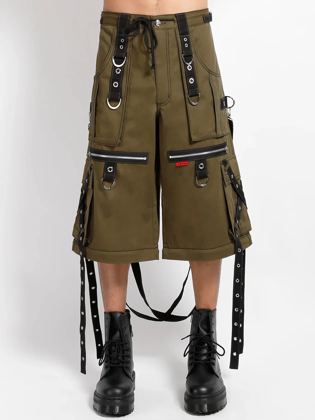 X-STRAP ZIP OFF PANT - ARMY/BLACK - Image 2