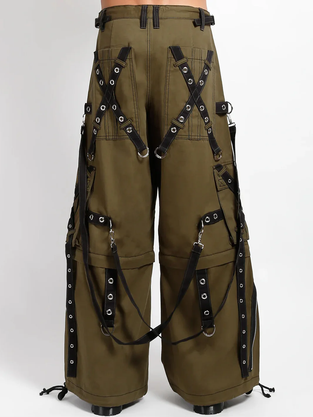X-STRAP ZIP OFF PANT - ARMY/BLACK - Image 5