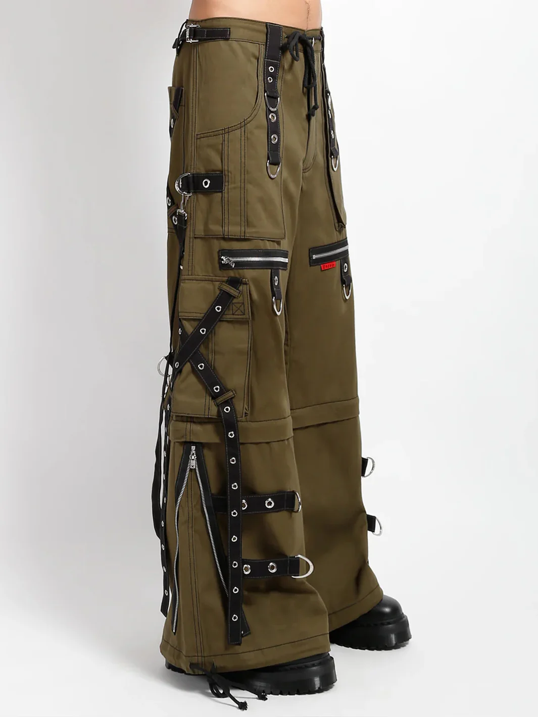X-STRAP ZIP OFF PANT - ARMY/BLACK - Image 7