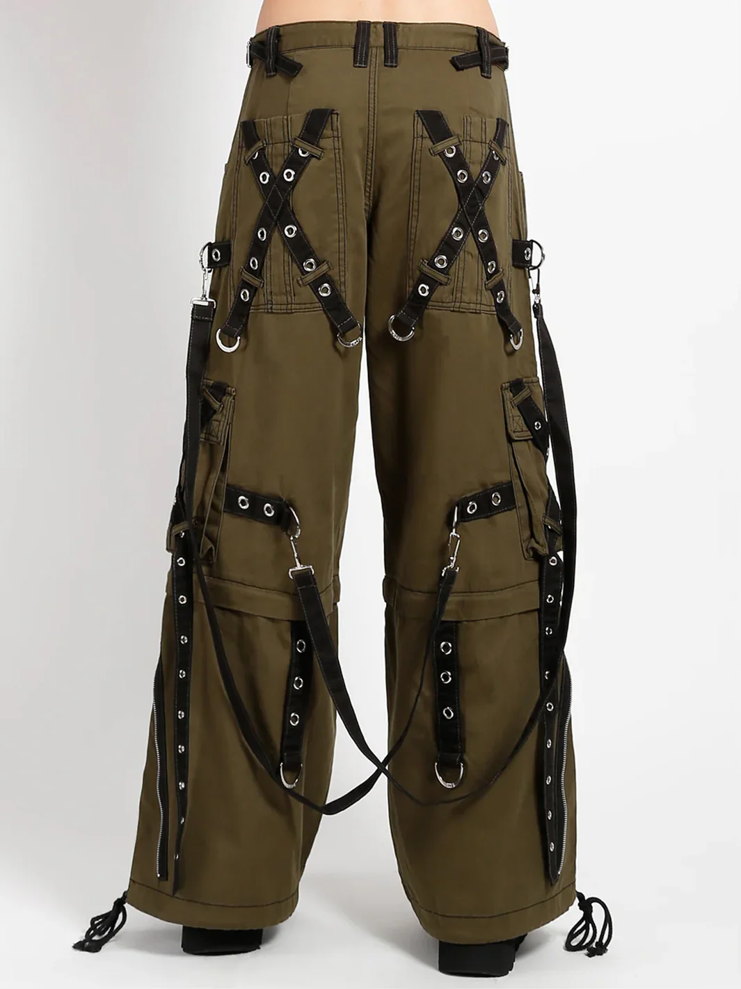 X-STRAP ZIP OFF PANT - ARMY/BLACK - Image 8