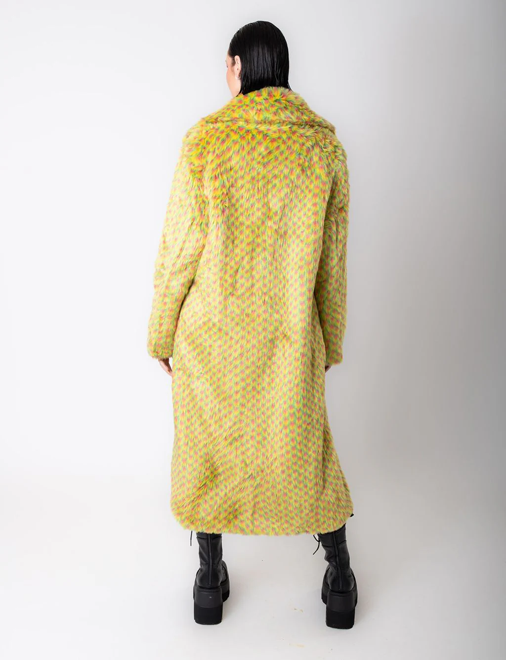 YELLOW MERMAID FAUX FUR JACKET - LONG LENGTH ✰ MADE 4 U ✰ - Image 7