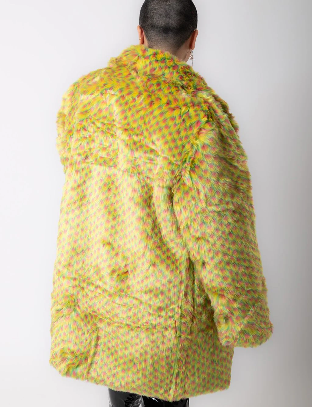 YELLOW MERMAID FAUX FUR JACKET - MID LENGTH ✰ MADE 4 U ✰ - Image 2