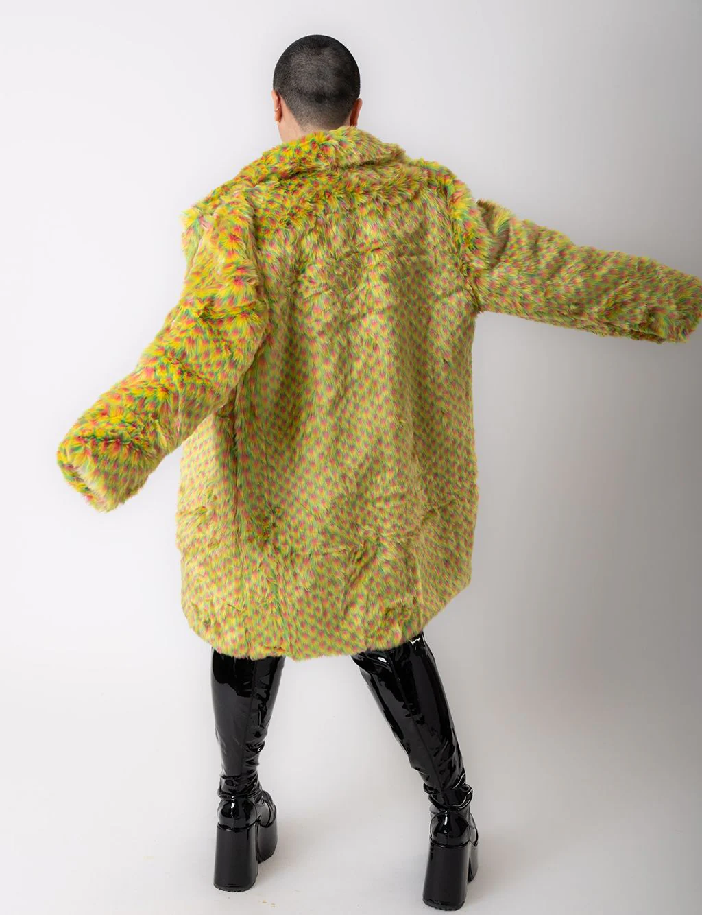 YELLOW MERMAID FAUX FUR JACKET - MID LENGTH ✰ MADE 4 U ✰ - Image 8